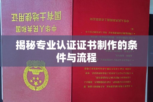 株洲揭秘专业认证证书制作的条件与流程
