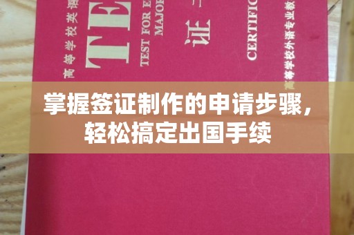 株洲掌握签证制作的申请步骤，轻松搞定出国手续