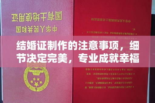 株洲结婚证制作的注意事项，细节决定完美，专业成就幸福