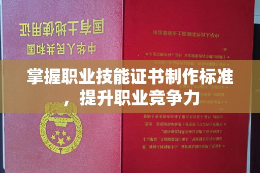株洲掌握职业技能证书制作标准，提升职业竞争力